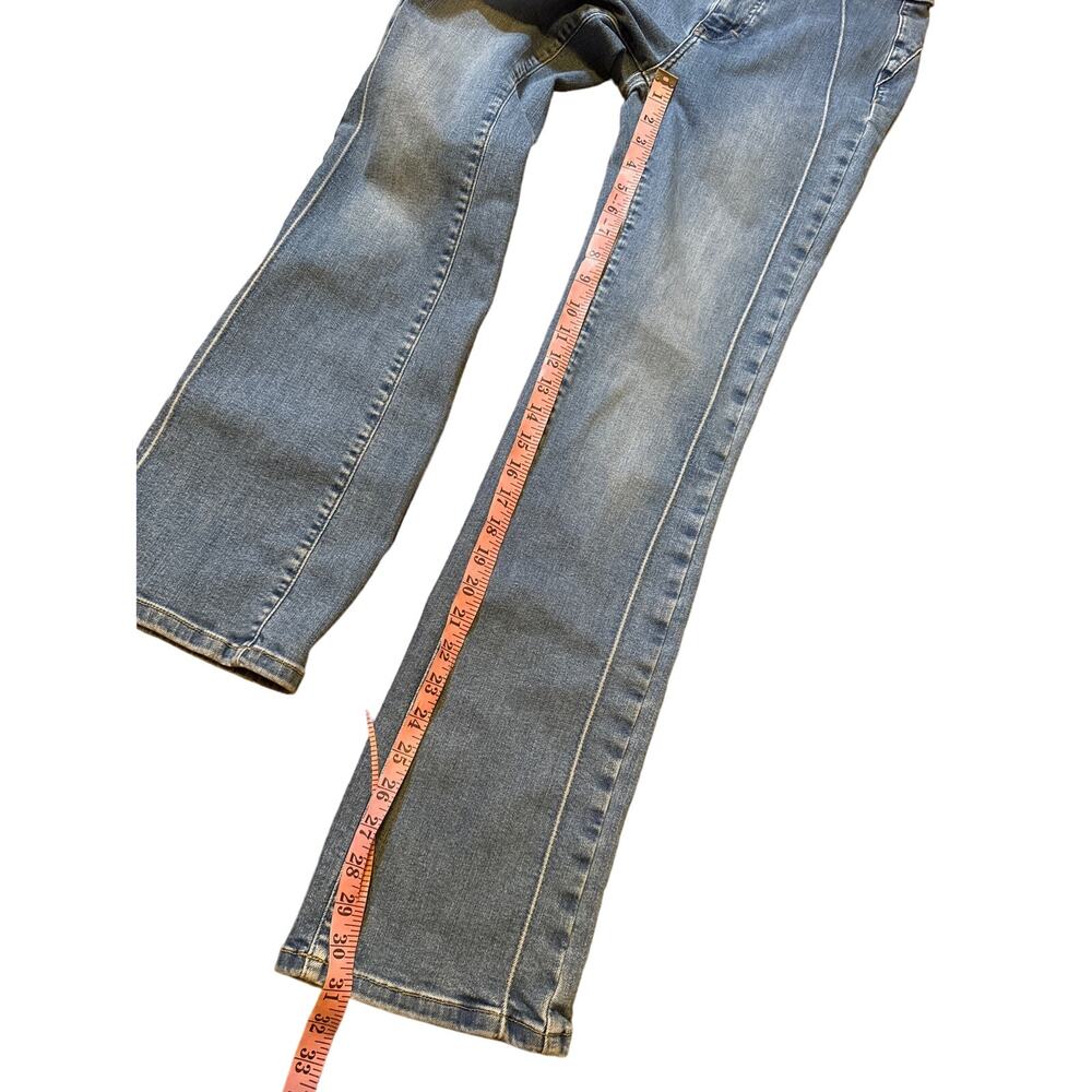 Free People Cross My Heart Jeans in Burnin Blue Booty Love 27 - Picture 7 of 11